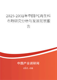2025-2031年中國PE再生料市場研究分析與發展前景報告