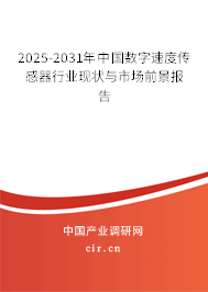 2025-2031年中國數(shù)字速度傳感器行業(yè)現(xiàn)狀與市場(chǎng)前景報(bào)告