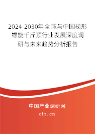 2024-2030年全球與中國梯形螺旋千斤頂行業發展深度調研與未來趨勢分析報告