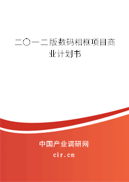 二〇一二版數碼相框項目商業計劃書