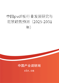 中國pvdf板行業發展研究與前景趨勢預測（2024-2030年）