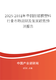 2024-2030年中國酚醛模塑料行業市場調研及發展趨勢預測報告
