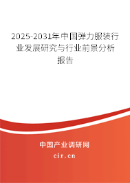 2025-2031年中國彈力服裝行業發展研究與行業前景分析報告