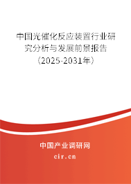 中國光催化反應裝置行業研究分析與發展前景報告（2025-2031年）