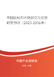 中國(guó)膠粘劑市場(chǎng)研究與前景趨勢(shì)預(yù)測(cè)（2025-2031年）