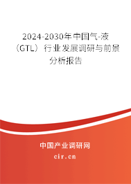 2024-2030年中國氣-液（GTL）行業發展調研與前景分析報告