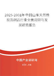2025-2031年中國山東天然橡膠及制品行業全面調研與發展趨勢報告