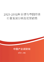 2025-2031年全球與中國商鋪行業發展分析及前景趨勢
