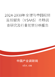 2024-2030年全球與中國視頻監(jiān)控服務（VSAAS）市場調查研究及行業(yè)前景分析報告