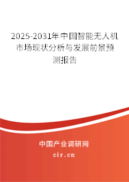 2025-2031年中國智能無人機市場現狀分析與發展前景預測報告