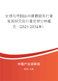 全球與中國BIM建模服務行業發展研究及行業前景分析報告（2025-2031年）