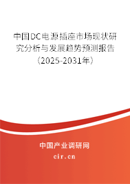 中國DC電源插座市場現狀研究分析與發展趨勢預測報告（2025-2031年）