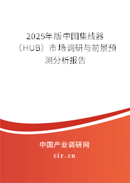 2024年版中國集線器(HUB)市場調研與前景預測分析報告 2024年版中國集線器(HUB)市場調研與前景預測分析報告