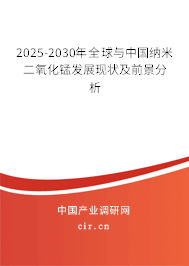 2025-2030年全球與中國納米二氧化錳發展現狀及前景分析