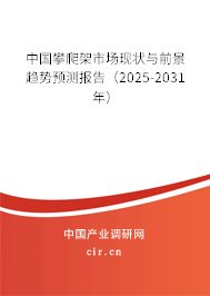 中國攀爬架市場現狀與前景趨勢預測報告（2025-2031年）