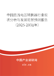 中國直流電壓轉換器行業現狀分析與發展前景預測報告（2025-2031年）