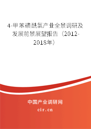 4-甲苯磺酰氯產業全景調研及發展前景展望報告（2012-2018年）