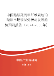 中國醋酸羥丙甲纖維素琥珀酸酯市場現狀分析與發展趨勢預測報告（2024-2030年）