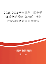 2025-2031年全球與中國(guó)電子機(jī)械制動(dòng)系統(tǒng)（EMB）行業(yè)現(xiàn)狀調(diào)研及發(fā)展前景報(bào)告