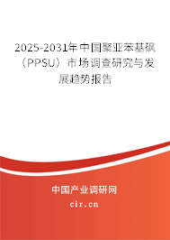 2025-2031年中國聚亞苯基砜（PPSU）市場調查研究與發展趨勢報告