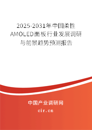 2025-2031年中國柔性AMOLED面板行業發展調研與前景趨勢預測報告