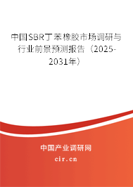中國SBR丁苯橡膠市場調研與行業前景預測報告（2025-2031年）