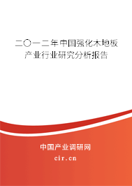二〇一二年中國強化木地板產業行業研究分析報告