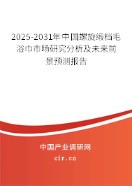 2025-2031年中國螺旋緞檔毛浴巾市場研究分析及未來前景預測報告