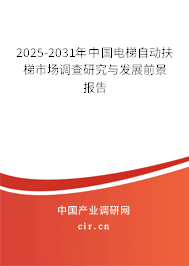 2025-2031年中國電梯自動扶梯市場調查研究與發展前景報告