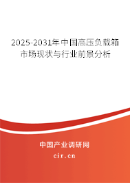 2025-2031年中國高壓負載箱市場現狀與行業前景分析