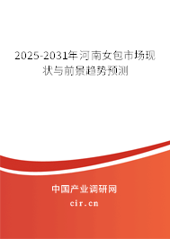 2025-2031年河南女包市場現狀與前景趨勢預測