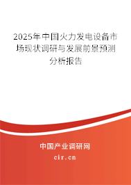 2025年中國火力發電設備市場現狀調研與發展前景預測分析報告