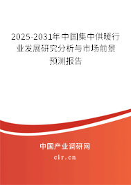 2025-2031年中國集中供暖行業發展研究分析與市場前景預測報告