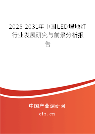 2025-2031年中國LED埋地燈行業(yè)發(fā)展研究與前景分析報告