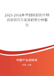2025-2031年中國軟卸扣市場調(diào)查研究與發(fā)展趨勢分析報告