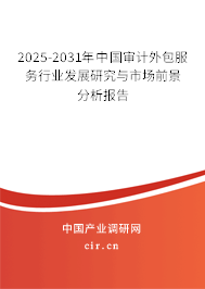 2025-2031年中國審計外包服務行業發展研究與市場前景分析報告