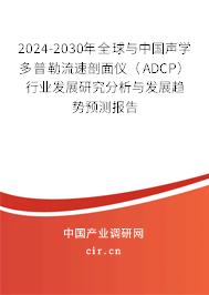 2024-2030年全球與中國聲學多普勒流速剖面儀（ADCP）行業發展研究分析與發展趨勢預測報告