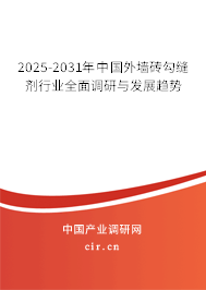 2025-2031年中國外墻磚勾縫劑行業全面調研與發展趨勢