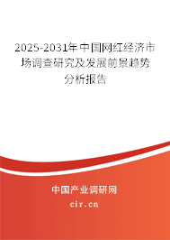 2025-2031年中國網紅經濟市場調查研究及發(fā)展前景趨勢分析報告