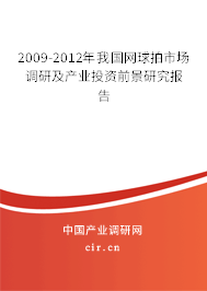 2009-2012年我國網球拍市場調研及產業投資前景研究報告
