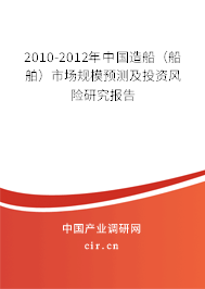 2010-2012年中國造船（船舶）市場規模預測及投資風險研究報告
