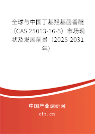 全球與中國丁基羥基茴香醚（CAS 25013-16-5）市場現狀及發展前景（2025-2031年）