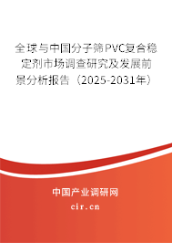 全球與中國分子篩PVC復合穩定劑市場調查研究及發展前景分析報告（2025-2031年）