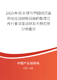 2025年版全球與中國機頂盒和電纜調制解調器的集成芯片行業深度調研及市場前景分析報告