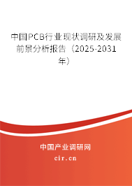 中國PCB行業現狀調研及發展前景分析報告（2025-2031年）