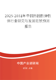2025-2031年中國熱固性彈性體行業研究與發展前景預測報告