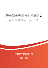 鉭電解電容器行業發展研究分析預測報告（2012）