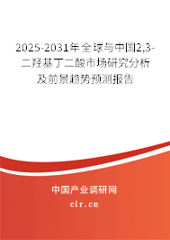 2025-2031年全球與中國2,3-二羥基丁二酸市場研究分析及前景趨勢預測報告