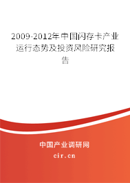2009-2012年中國閃存卡產業運行態勢及投資風險研究報告
