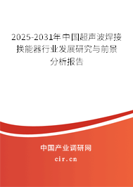 2025-2031年中國(guó)超聲波焊接換能器行業(yè)發(fā)展研究與前景分析報(bào)告